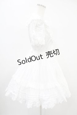 画像3: Cornet / ヨークフリルフラワーレースワンピース Free 白 H-24-08-12-012-LO-OP-NS-ZH