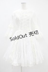 metamorphose / ラッパ袖ティアードワンピース(無地) Free 白 H-24-08-12-014-ME-OP-NS-ZH