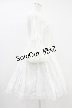 画像3: metamorphose / ラッパ袖ティアードワンピース(無地) Free 白 H-24-08-12-014-ME-OP-NS-ZH