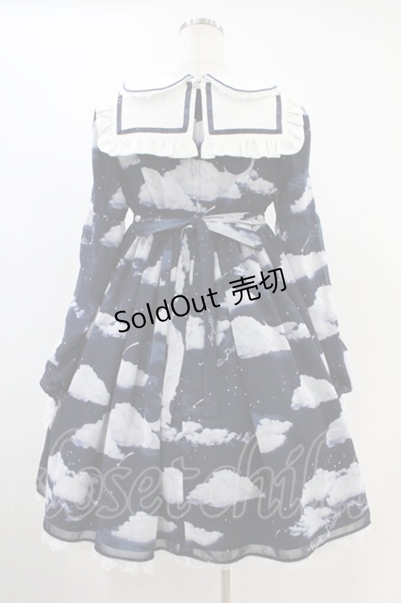 画像2: Angelic Pretty / Misty Sky Stellaワンピースセット Free ネイビー H-24-08-15-013-AP-OP-NS-ZH (2)