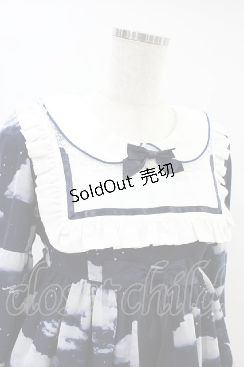 画像4: Angelic Pretty / Misty Sky Stellaワンピースセット Free ネイビー H-24-08-15-013-AP-OP-NS-ZH (4)