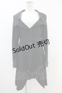 ATELIER BOZ / フィッシュテールロングジャケット  黒 H-24-08-23-1011-EL-JA-KB-ZT144