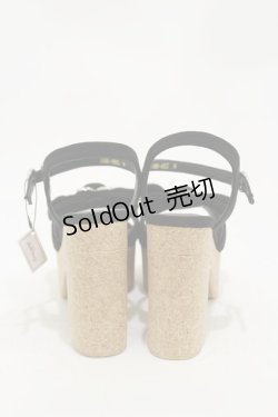 画像3: Ank Rouge / ハートビジュー厚底サンダル M ブラック H-24-08-24-004-CA-SH-NS-ZH