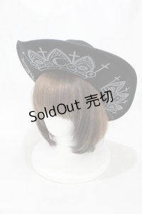 KILL STAR / Witch Brim Hat  黒 H-24-08-28-1003-SL-AC-KB-ZT087
