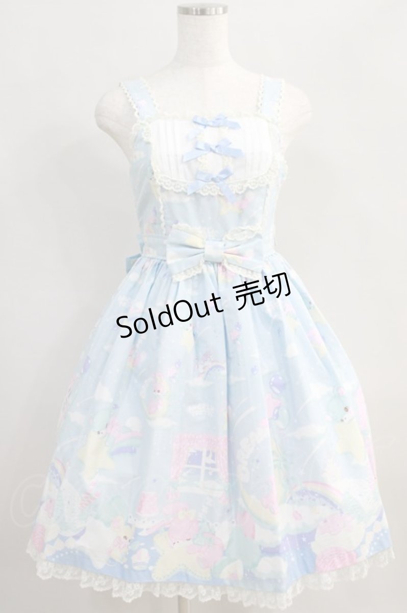 画像1: Angelic Pretty / Dream Fantasyジャンパースカート Free サックス H-24-08-29-009-AP-OP-NS-ZH (1)