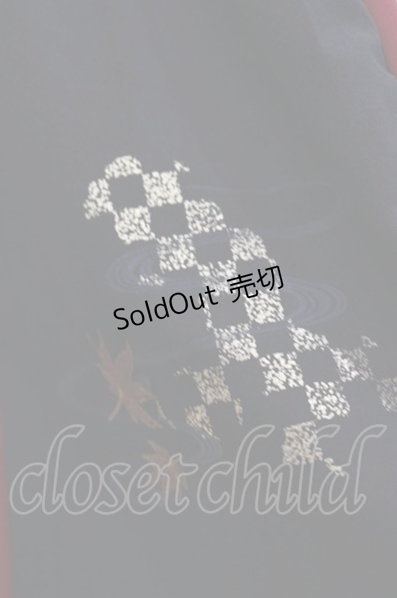 画像5: Ozz oneste / 紅葉刺繍袴風スカート  黒 H-24-09-01-041-OO-SK-KB-ZH (5)