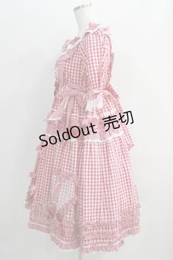 画像2: BABY,THE STARS SHINE BRIGHT / Sweet Gingham Dollワンピース Free エンジ H-24-09-02-1002-BA-OP-NS-ZH