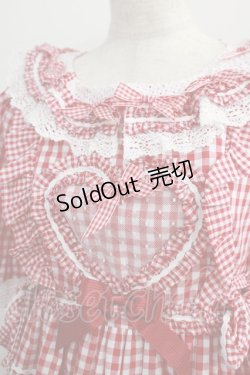 画像4: BABY,THE STARS SHINE BRIGHT / Sweet Gingham Dollワンピース Free エンジ H-24-09-02-1002-BA-OP-NS-ZH