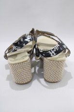 画像3: NieR CLOTHING / ウェッジソールサンダル 25cm 黒 H-25-06-15-1019-PU-SH-KB-ZTK003 (3)
