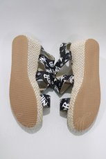 画像4: NieR CLOTHING / ウェッジソールサンダル 25cm 黒 H-25-06-15-1019-PU-SH-KB-ZTK003 (4)