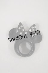 Q-pot. / ミニーマウスのイヤーリング 13 黒 H-24-09-05-1011-QP-AC-KB-ZH
