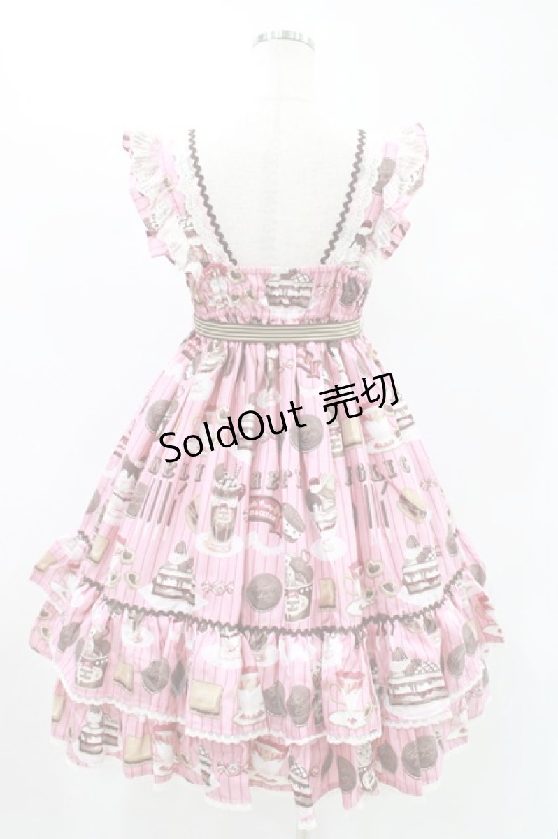 画像3: Angelic Pretty / Cream Cookie Paradeジャンパースカート Free ピンク H-24-09-08-011-AP-OP-NS-ZH (3)