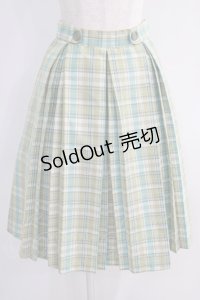 Fi.n.t / パステルチェックプリーツスカート Free グリーン H-24-09-09-041-CA-SK-NS-ZH