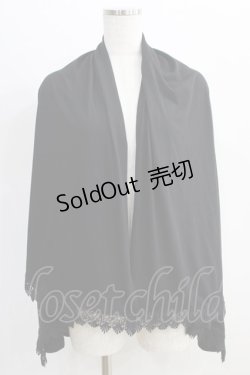 画像1: axes femme / 2wayUVカットストール Free ブラック H-24-09-10-078-AX-ZA-NS-ZH
