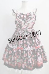 Angelic Pretty / おめかしBerryジャンパースカート Free ブラック H-24-09-11-1040-AP-OP-NS-ZH