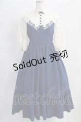 Innocent World / つる薔薇レースアニバーサリーワンピース M アリスブルー×生成 H-24-09-11-1045-IW-OP-NS-ZH