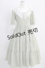 Innocent World / 野に咲く薔薇のワンピース M 若草×生成 H-24-09-11-1032-IW-OP-NS-ZH