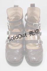 Jane Marple / 4ストラップシューズ M ブラウン H-24-09-13-077-JM-SH-KB-ZH