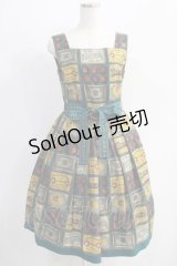 Jane Marple / Chocolat classiqueのスクエアドレス Free グリーン H-24-09-13-008-JM-OP-KB-ZH