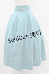 metamorphose / 【プラスサイズ】袴風タックロングスカート プラスサイズ グリーン(Light Blue-Green) H-24-09-17-023-ME-SK-NS-ZH