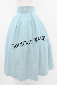 metamorphose / 【プラスサイズ】袴風タックロングスカート プラスサイズ グリーン(Light Blue-Green) H-24-09-17-023-ME-SK-NS-ZH