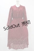 LEBECCA boutique / 泣きたい夜のワンピース Free レッド H-24-09-17-034-EL-OP-NS-ZH