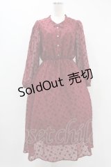 LEBECCA boutique / 泣きたい夜のワンピース Free レッド H-24-09-17-034-EL-OP-NS-ZH