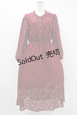 画像1: LEBECCA boutique / 泣きたい夜のワンピース Free レッド H-24-09-17-034-EL-OP-NS-ZH