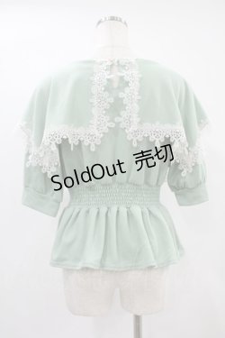 画像2: axes femme POETIQUE / スクエアカラープルオーバー M ミント H-24-09-17-050-AX-TO-NS-ZH