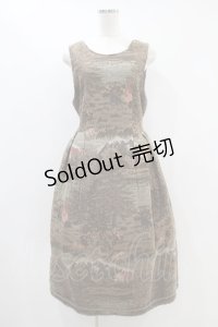 Jane Marple / Fairy tale gobelin sleeveless dress  モカ H-24-09-17-1016-JM-OP-KB-ZH