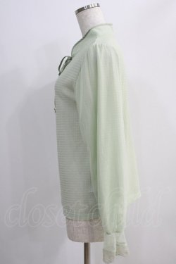 画像2: axes femme / レース編風マオカラートップス M ミント H-24-09-18-069-AX-TO-NS-ZH