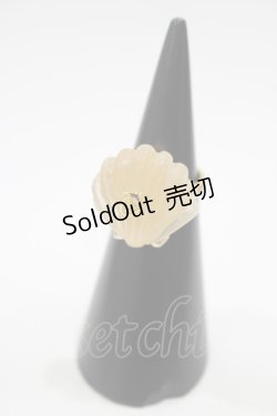 画像1: Q-pot. / ホイップシェルシーグラスリング  ゴールド H-24-09-20-034-QP-AC-KB-ZH