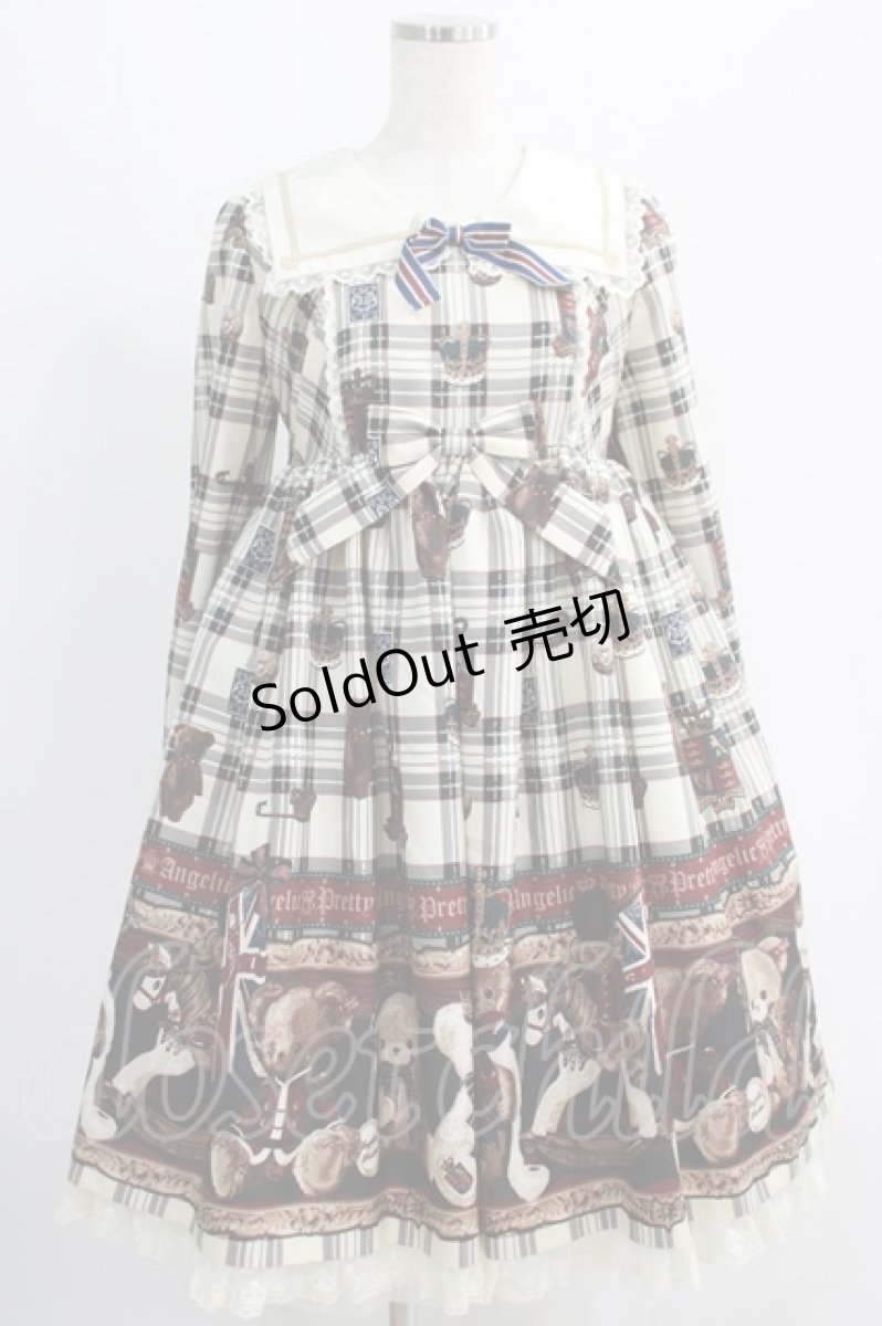 画像1: Angelic Pretty / British Bearワンピース Free アイボリー H-24-09-21-014-AP-OP-NS-ZH (1)