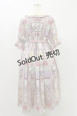 画像2: axes femme kawaii / ティティ×ベアファミリーワンピース M ピンク H-24-09-22-084-AX-OP-NS-ZH