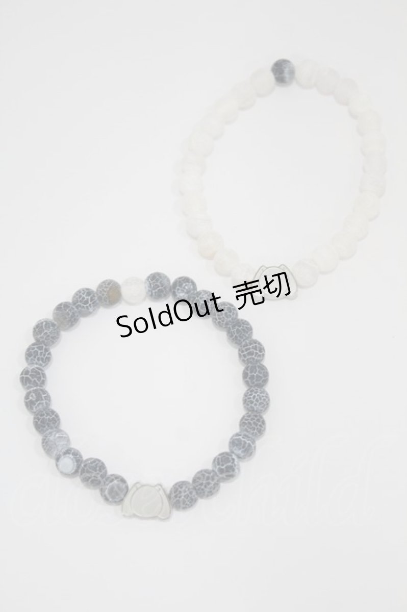 画像1: NieR CLOTHING / STONE BRACELET   H-25-06-15-1016-PU-AC-KB-ZH (1)