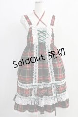 BABY,THE STARS SHINE BRIGHT / タータンチェックベビードールジャンパースカート Free グリーン H-24-09-24-002-BA-OP-NS-ZH