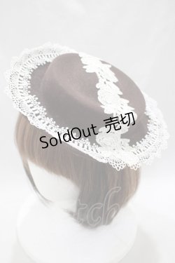 画像1: MorunxMuunaStoik / ローズレースハット  ブラウン H-24-09-27-1004-EL-AC-KB-ZH