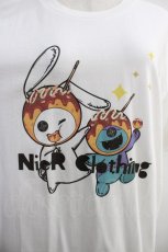画像4: NieR CLOTHING / プリント半袖CUTSEW XL 白 H-25-08-17-008-PU-TO-KB-ZT159 (4)