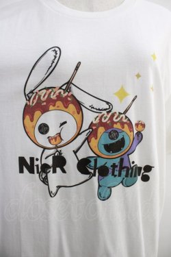 画像4: NieR Clothing / プリント半袖CUTSEW XL 白 H-25-05-11-1022-PU-TO-KB-ZH