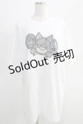 NieR Clothing / プリント半袖CUTSEW XL 白 H-24-09-27-068-PU-TO-KB-ZT075