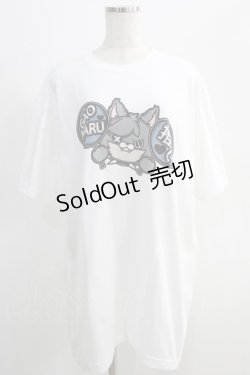 画像1: NieR Clothing / プリント半袖CUTSEW XL 白 H-24-09-27-068-PU-TO-KB-ZT075