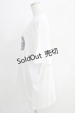 画像2: NieR Clothing / プリント半袖CUTSEW XL 白 H-24-09-27-068-PU-TO-KB-ZT075