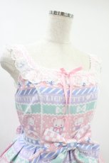 画像4: Angelic Pretty / Fancy Borderジャンパースカート Free ピンク H-24-09-28-006-AP-OP-NS-ZH (4)