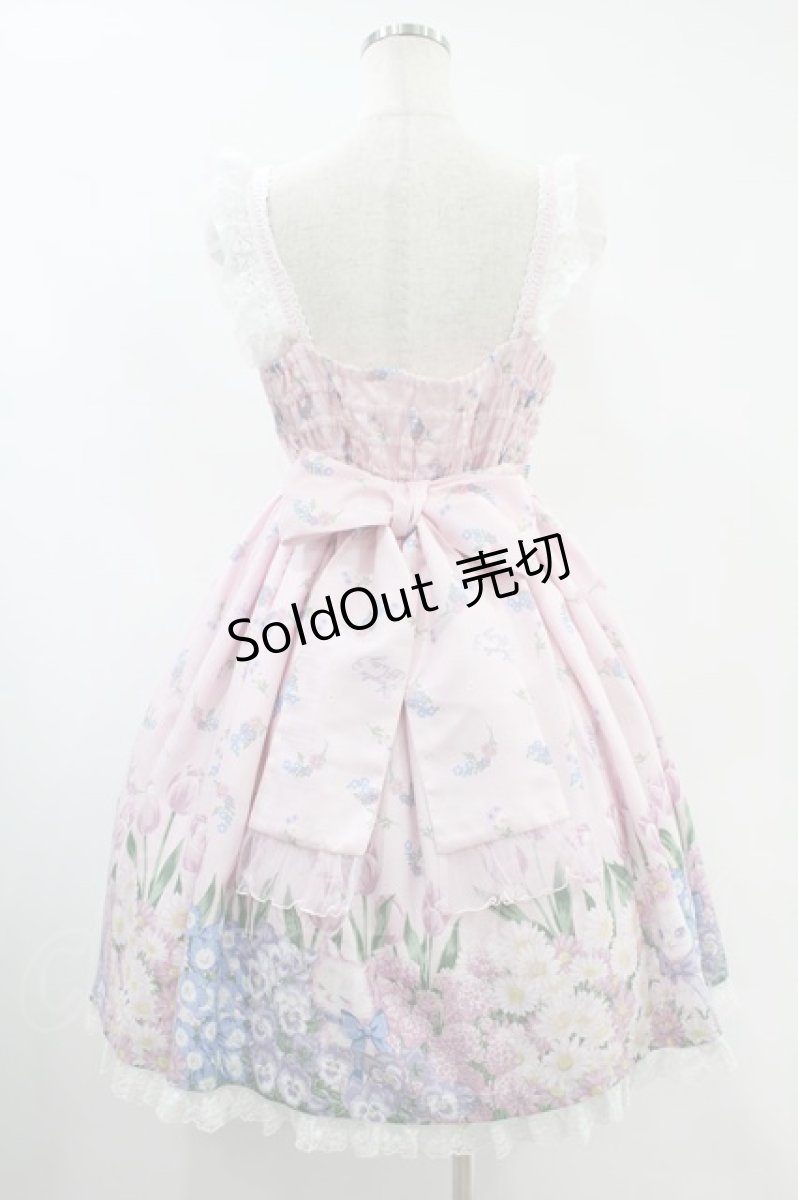 画像2: Angelic Pretty / Flower Kittenジャンパースカート Free ピンク H-24-09-28-008-AP-OP-NS-ZH (2)