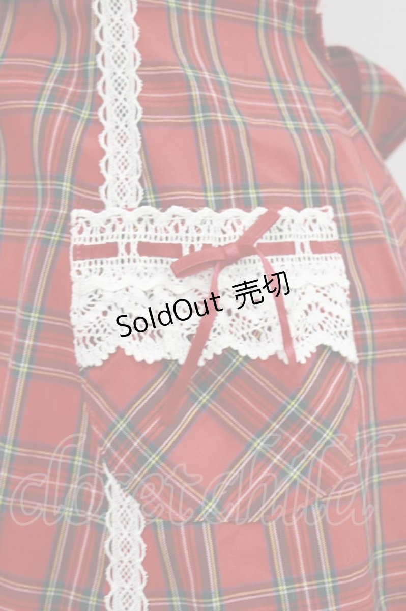 画像4: BABY,THE STARS SHINE BRIGHT / タータンチェック裾スカラップジャンパースカート Free エンジ H-24-09-30-067-BA-OP-NS-ZH (4)