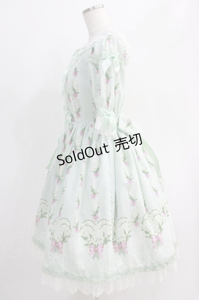 画像2: Angelic Pretty / すずらんBouquetワンピース Free ミント H-24-10-02-008-AP-OP-NS-ZH (2)