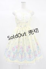 Angelic Pretty / Tulip Bouquetジャンパースカート Free イエロー H-24-10-04-032-AP-OP-NS-ZH