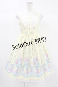 Angelic Pretty / Tulip Bouquetジャンパースカート Free イエロー H-24-10-04-032-AP-OP-NS-ZH