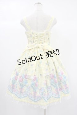 画像2: Angelic Pretty / Tulip Bouquetジャンパースカート Free イエロー H-24-10-04-032-AP-OP-NS-ZH