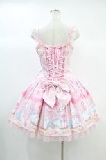 画像2: Angelic Pretty / Dolly Catローウエストジャンパースカート Free ピンク H-24-10-10-1003-AP-OP-NS-ZH (2)